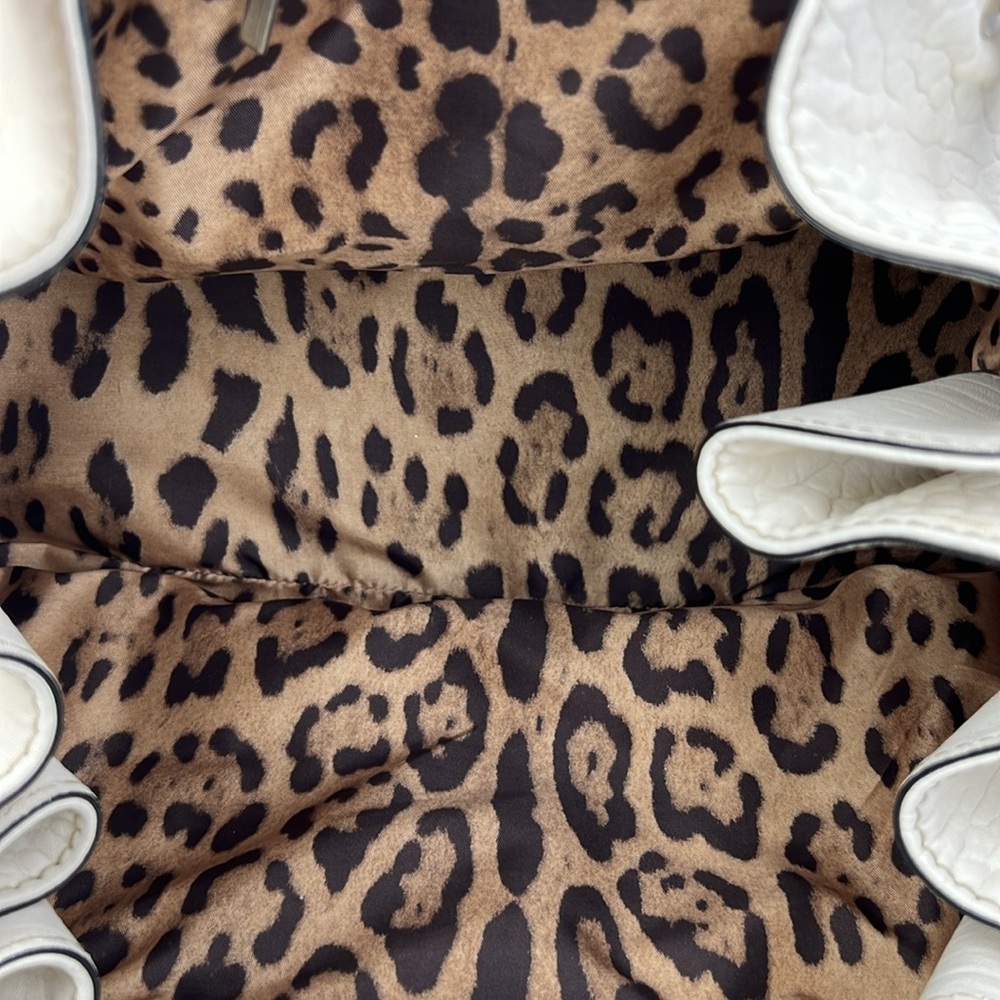 Dolce Gabbana, cream leather, silver hardware, COA - Picture 9 of 10